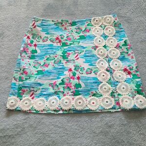 Crown & ivy Vacation Cruise Beach Summer Stretchy Pull On Skort Skirt/Short Sz 6